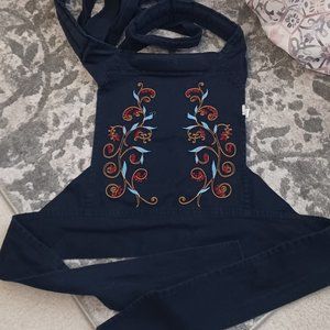 ** LAST CHANCE SALE** Baby Carrier, Navy/Embroidered vine pattern